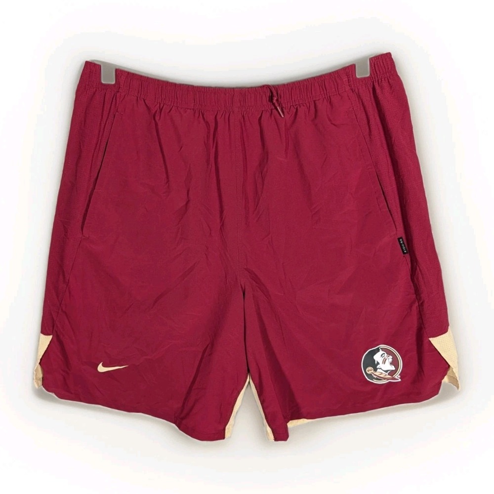 Nike Florida State Seminoles Shorts Men's 2XL Football FSU Dri-Fit Lightweight